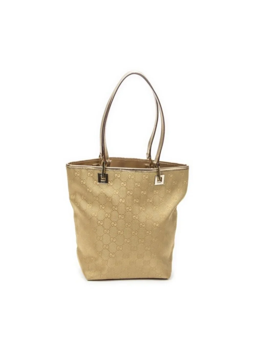 Gucci Small Bucket Tote Blanc GG Canvas
